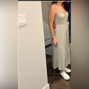 Sage green thermal jumpsuit EUC